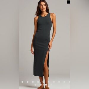 Black Halter Maxi Sheath Dress